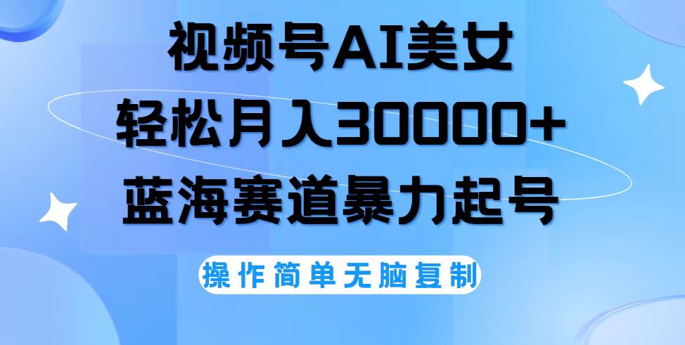 （12125期）视频号AI美女跳舞，轻松月入30000+，蓝海赛道，流量池巨大，起号猛，无…-创新社-资源网-最新项目分享网站-