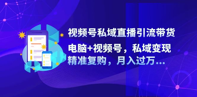 （12249期）视频号私域直播引流带货：电脑+视频号，私域变现，精准复购，月入过万…-创新社-资源网-最新项目分享网站-