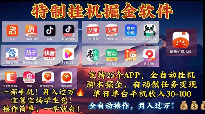 （11844期）挂机副业 月入过万，特别适合宝爸宝妈学生党，工作室特别推荐-创新社-资源网-最新项目分享网站-