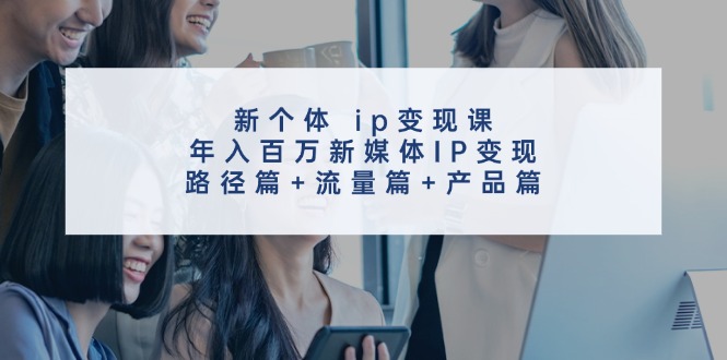 （11971期）新个体 ip变现课，年入百万新媒体IP变现，路径篇+流量篇+产品篇-创新社-资源网-最新项目分享网站-