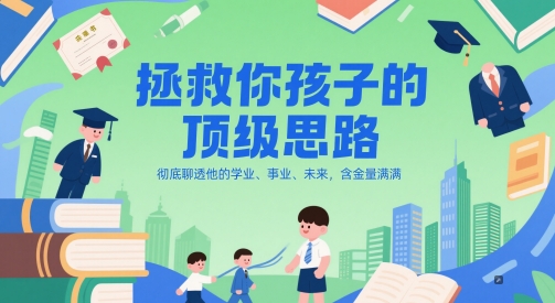 付费文章：拯救你孩子的顶级思路，彻底聊透他的学业、事业、未来，含金量满满-创新社-资源网-最新项目分享网站-